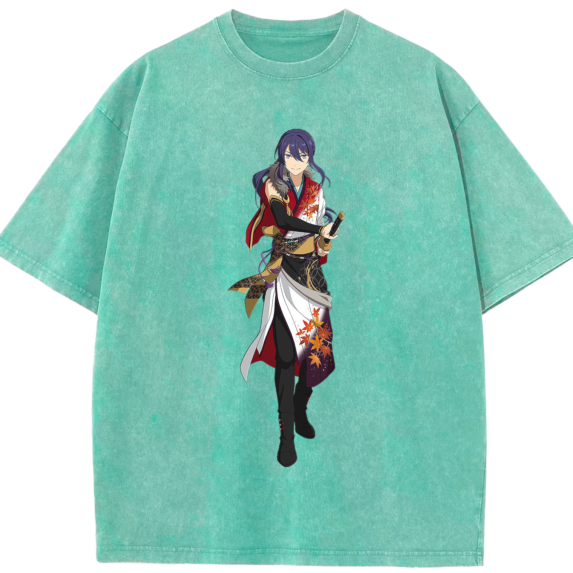 （画像用） あんさんぶるスターズ! Ensemble Stars 綿100% ヴィンテージ風 半袖Tシャツ（フロントプリント）